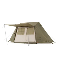 Naturehike Outdoor Camping Tent for 3-4 People Thickened 5.0 Aluminum Pole Supported 210D Oxford Rainproof Windproof Tent