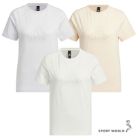 Adidas 短袖上衣 女裝 純棉 灰/米/白【運動世界】IM8838/IM8839/IM8840