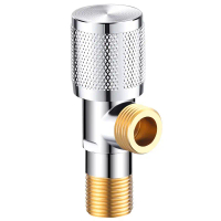 Triangular Valve Fine Copper Thickened Angle Valve One Inlet Two Outlets Household Extended Angle Va