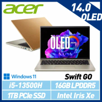【13代新機】Acer 宏碁 Swift GO SFG14-71-53M4 璀璨金 14吋 輕薄筆電