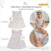 [TOMS] [0-6m, 6-12m] LITTLE PALMERHAUS (1pcs) Clara Dress | Sleeveless Dress | Dress Bayi Anak Perem
