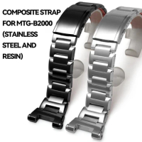 Composite Watchband Strap 316 Stainless Steel Resin Bracelet Watch Band For Casio For G-Shock Men's MTG-B2000 MTGB2000