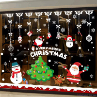 Decal trang trí noel dán cửa kính, Phụ kiện decor giáng sinh cửa kính nhiều NL053