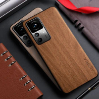Case for Xiaomi 12T 12 Pro Lite 12X 5G funda bamboo wood pattern Leather back cover for xiaomi 12t pro 12s pro ultra 12x case