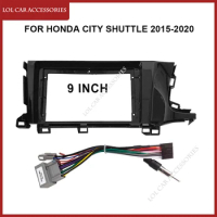 9 Inch For HONDA CITY SHUTTLE 2015-2020 Android MP5 GPS Player 2 Din Head Unit Car Radio Stereo Dash Cover Panel Fascia Frame