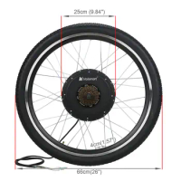 Voilamart 26" 1500W Electric Bicycle Motor Conversion Kit Rear Wheel EBike w/LCD