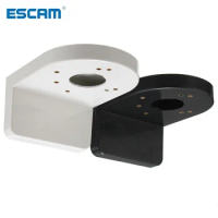 ESCAM 3.5 inch L Type Plastic Right Angle Bracket Wall Mount for CCTV Dome IP Security Camera