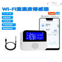 tuya塗鴉智能溫溼度計 家用無線WIFI溫度感應器 雙溫度檢測 可接探頭版