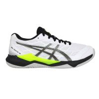 ASICS GEL-TACTIC 12 男女排羽球鞋-2E-寬楦 亞瑟士 1073A059-101 白鐵灰黃黑