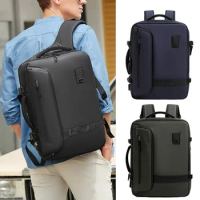 Airbag Expandable Backpack Vacuum Compression Backpack Men Business Large Capacity Travel Backpack College Laptop Bag Anti Theft