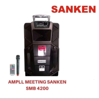 SANKEN Speaker Aktif SMB-4200 [12 Inch] MAX-Bass Series + 2 Mic Wireless