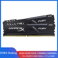 HyperX Memoria RAM DDR4 32GB 2933MHz 8GB 16GB 3200MHz 3600MHz PC4-25600 28800 DIMM 1.2V 288 Pin Desktop Memory For Intel and AMD