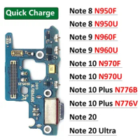 USB Charging Port Dock Connector Charge Board Flex Cable For Samsung Note 8 9 10 Lite Plus 20 Ultra N950F N970F N770F