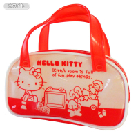 【震撼精品百貨】Hello Kitty 凱蒂貓~HELLO KITTY防水小提袋-積木圖案-白色