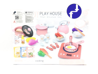 Mainan Anak Masak Masakan Play House Mini Kitchen Set Pink Cewek Y9982