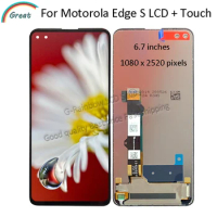 6.7'' For Motorola Edge S LCD Display Touch Panel Glass Screen Digitizer Assembly For Moto Edge S LCD Pantalla