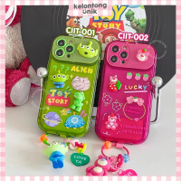 KELONTONG UNIK | (Free Charm) Toys Story & Lotso Oval Flip Mirror Shockproof Case with Cutie Charm -