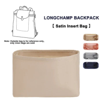 EverToner Inner Liner Bag for LONGCHAMP Backpack Satin Insert Storage Bag Schoolbag Bag in Bag Support Separated with Zipper