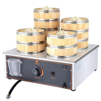 Electric Desktop Steamed Buns Machine Insulation Steaming Pots Small Steamer Business Equipment 220V/2300W 12cm-40cm