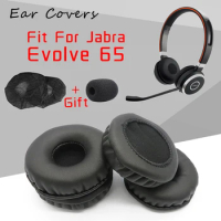 Ear Pads For Jabra Evolve 65 Headphone Earpads Replacement Headset Ear Pad PU Leather Sponge Foam