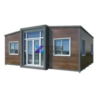 Wholesale Prefab Expandable Container House 2 Bedrooms Full Interior Decoration Luxury 40ft Container Houses