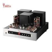 Latest upgrade version YAQIN 40W*2 MS-30L EL34 Push-Pull Tube Amplifier EL34 6J1 Lamp Integrated Amp with Remote