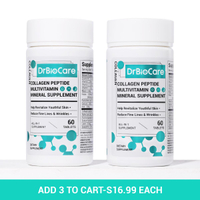 <xujie>DrBioCare Collagen Vitamin & Mineral Contains Vitamin d3 Vitamin C ProbioticsVitamin E Vitami