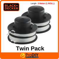 2PCS RS300 BLACK & DECKER SPOOL & LINE - 5170001-39 FOR GL300 / GL260 TRIMMER GRASS (COMBO)