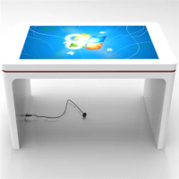 Custom 43 49 55 65 70 inch interactive multi touchscreen coffee table with all in one pc,GAMES touch screen monitor