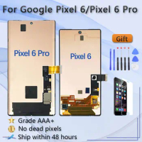 AMOLED For Google Pixel 6 GB7N6 Pixel 6 Pro LCD Display Touch Screen Digitizer Assembly Replacement With Frame