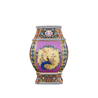 Chinese Jingdezhen Antique Enamel Vase Porcelain Flower Vase Wedding Gifts