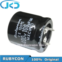 5pcs/10pcs 100UF 400V Japan Rubycon 25*25mm Low ESR Long Life 400V100UF Aluminum Electrolytic Capacitor 100% Original