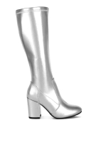 Rag & CO. 銀色金屬皮革長靴