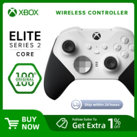100% Original Microsoft Xbox Elite Wireless Controller Series 2 Core White gaming Controller for Xbox X Xbox S Xbox One Windows