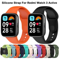 1Pcs For Redmi Watch 3 Active Silicone Strap Smart Watch Replacement Sport Bracelet Wristband for Redmi Watch 3 Active Strap