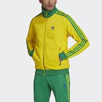 Adidas FB Nations TT [HK7410] 男 立領 外套 運動 足球 巴西隊 世界盃 國際版 黃 綠