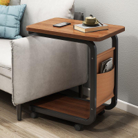 小型床頭柜簡約現代家用臥室置物架電腦桌床邊桌可移動床頭小桌子