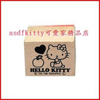 asdfkitty可愛家☆KITTY蘋果橡皮章/印章-大-日本正版