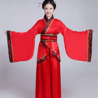 Woman Chinese Traditional Ancient Dance Costumes Women National Stage Ethnic Hanfu Embroidery Tang Suit Birthday Dress Ladies