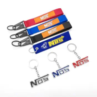nos keychain bottle TURBO Modification HellaFlush embroidery nylon Weaving Car key ring keychain auto motorcycle accessories