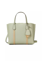 Tory Burch Perry Small Pick-Stitch Small Triple Compartment Tote Bag Pine Frost 135877