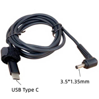 USB C to 3.5*1.35mm Male Plug PD Fast Charging Cable for Jumper Ezbook Laptop PC USB Type C Male Adapter Converter Cord 65W