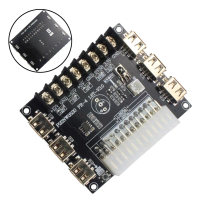 【BARU】Penyesuai pengagih kuasa ATX 24 pin menyokong 12V–12V, 5V, 5VSB dan 3.3V.