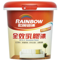 【虹牌】彩虹屋 全效乳膠漆 白色 1L