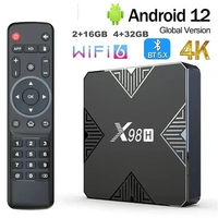 For xiaomi X98H TV Box Android 12.0 Allwinner H618 2GB 4GB RAM BT5.0 AV1 3D Wifi6 2.4G&amp;5G Wifi HDR Set Top Box Media Player