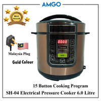AMGO SH-04 mikro Multi Electric Pressure Cooker 6L [15 program memasak butang]