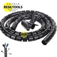 Cable Protector Spiral 16 mm Selang Pembungkus Kabel Protektor Clip
