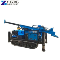 YG High Pressure Hdyraulic Drill Rig 10 Bar 25 Bar 30 Bar Diesel Portable Screw Air Compressor Wheels Drill Rig Sale For Mining