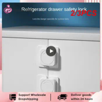 2/3PCS Child Safety Home Refrigerator Lock Baby Anti Open Fridge Freezer Door Locks Multifunctional Cabinet Buckle Toddler Kids