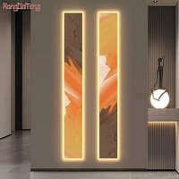 Modern Frameless Oil Painting On Canvas Luminous Interior Painting Led Wall Lamp For Living Room Porch Aisle Bedroom Decoration